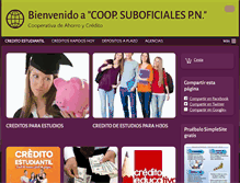 Tablet Screenshot of coopsuboficiales1.com